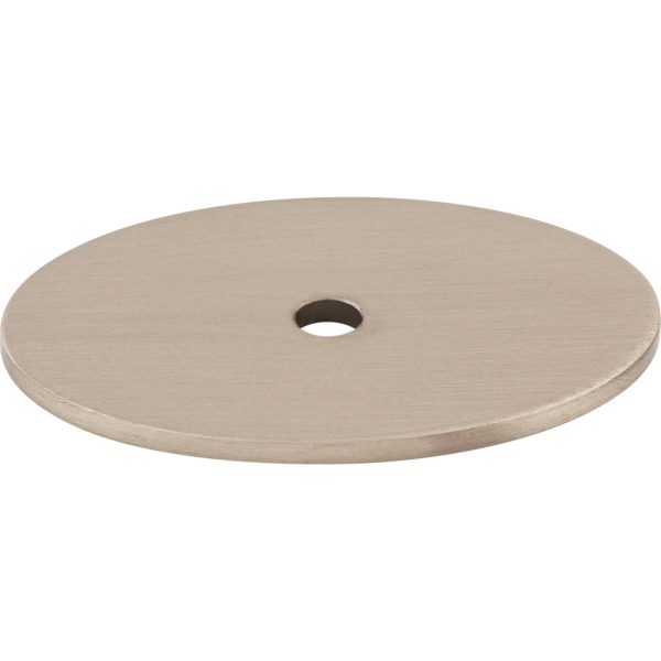 Oval Backplate 1 3/4 Inch Brushed Satin Nickel