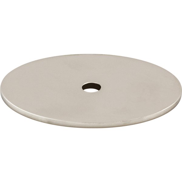 Oval Backplate 1 3/4 Inch Polished Nickel