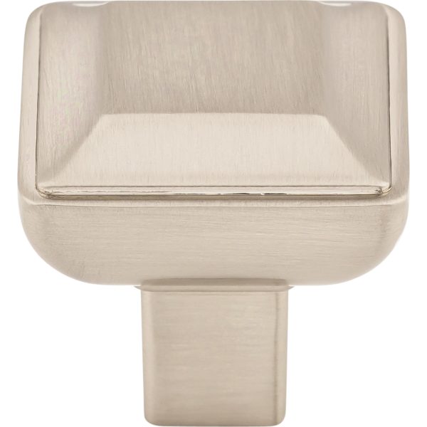Podium Knob 1 1/8 Inch Brushed Satin Nickel