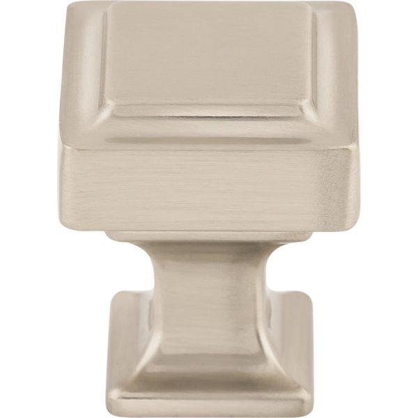 Ascendra Knob 1 Inch Brushed Satin Nickel
