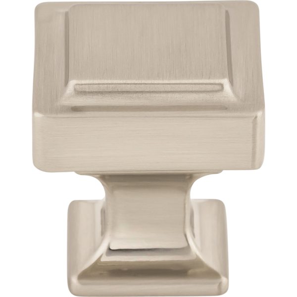 Ascendra Knob 1 1/8 Inch Brushed Satin Nickel