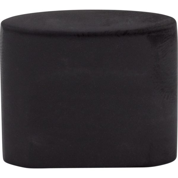 Oval Slot Knob 3/4 Inch (c-c) Flat Black