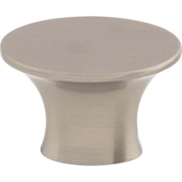 Edgewater Knob 1 5/16 Inch Brushed Satin Nickel
