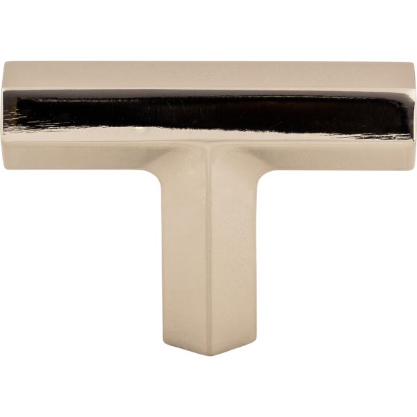 Lydia T Shape Knob 1 3/4 Inch Polished Nickel