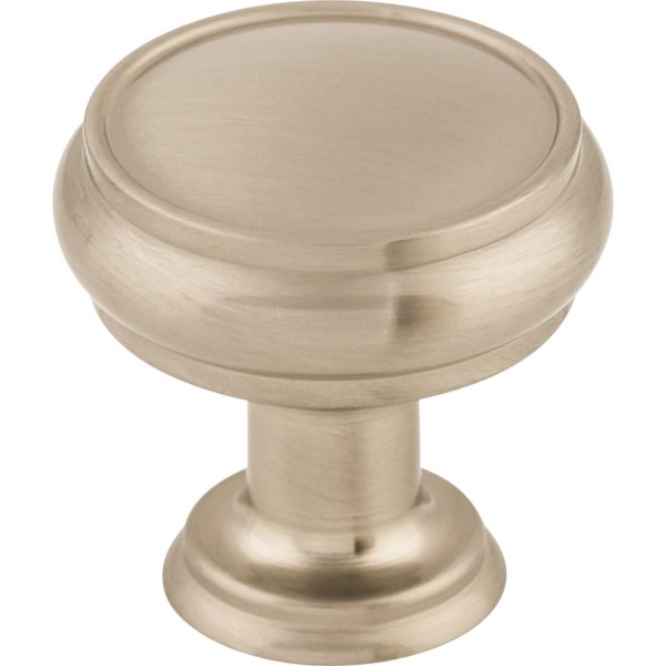 Eden Knob 1 3/16 Inch Brushed Satin Nickel