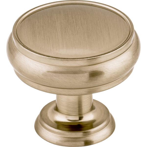 Eden Knob 1 3/8 Inch Brushed Satin Nickel