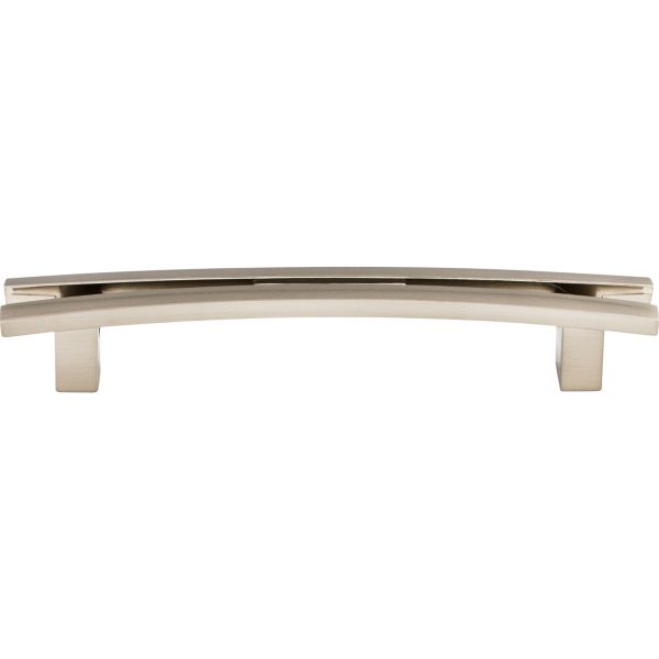 Flared Pull 5 Inch (c-c) Brushed Satin Nickel