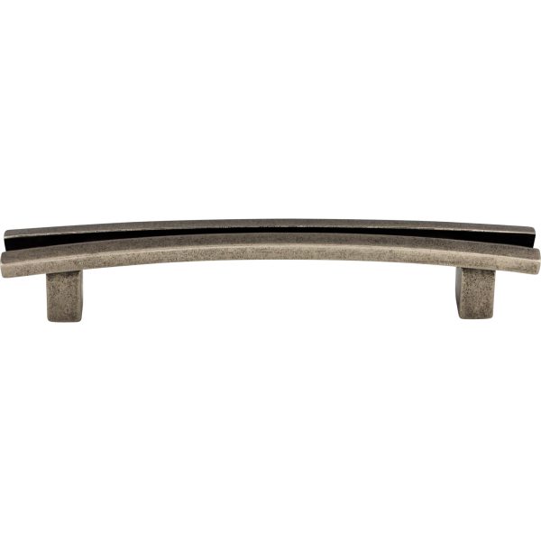 Flared Pull 5 Inch (c-c) Pewter Antique