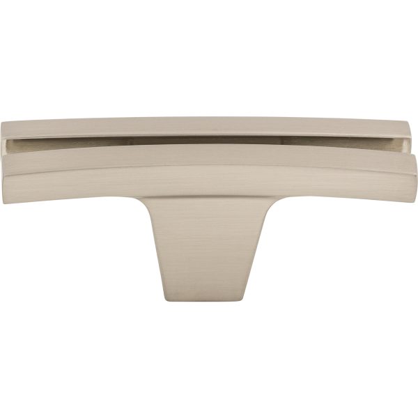 Flared Knob 2 5/8 Inch Brushed Satin Nickel