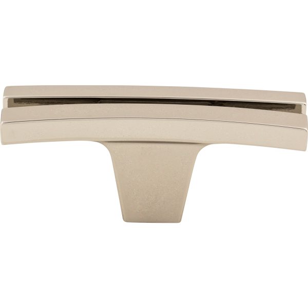 Flared Knob 2 5/8 Inch Polished Nickel