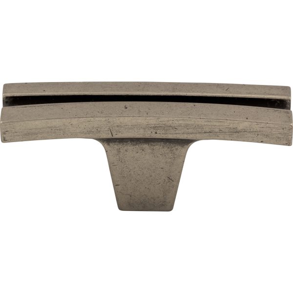 Flared Knob 2 5/8 Inch Pewter Antique