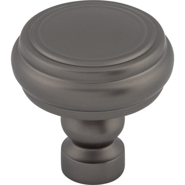 Brixton Rimmed Knob 1 1/4 Inch Ash Gray
