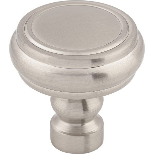 Brixton Rimmed Knob 1 1/4 Inch Brushed Satin Nickel