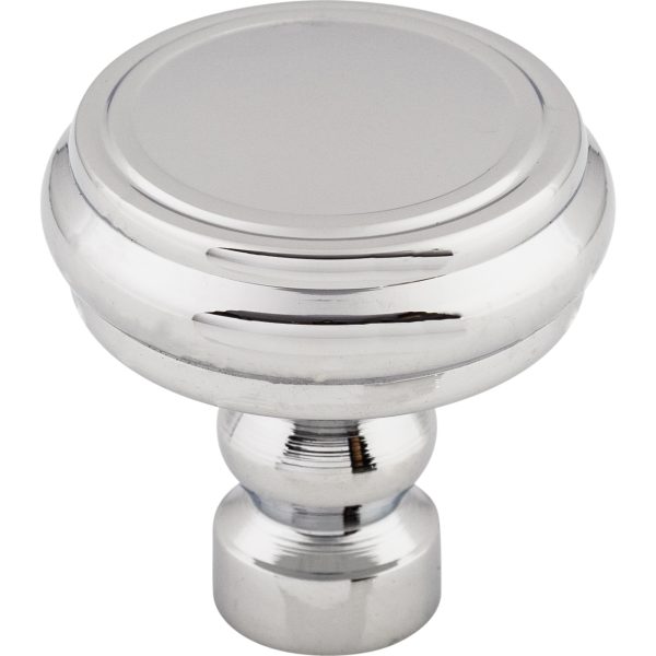 Brixton Rimmed Knob 1 1/4 Inch Polished Chrome