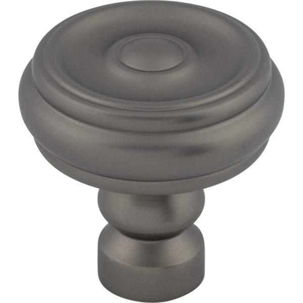 Brixton Button Knob 1 1/4 Inch Ash Gray