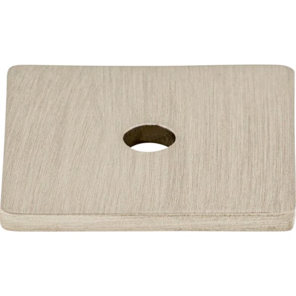 Square Backplate 1 Inch Brushed Satin Nickel