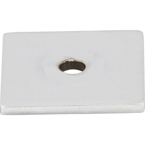Square Backplate 1 Inch Polished Chrome