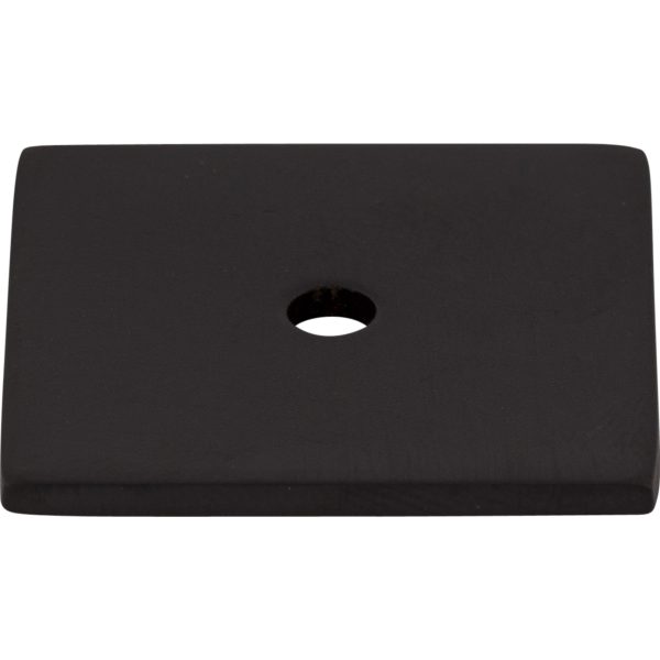 Square Backplate 1 1/4 Inch Flat Black