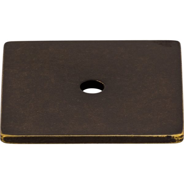 Square Backplate 1 1/4 Inch German Bronze