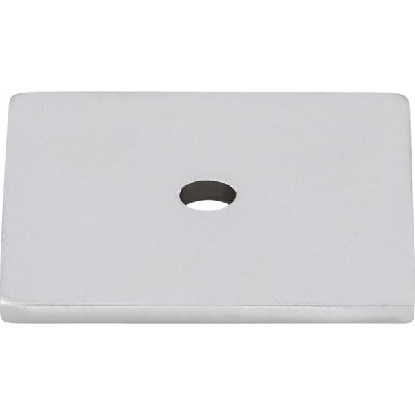 Square Backplate 1 1/4 Inch Polished Chrome