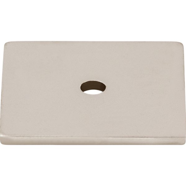 Square Backplate 1 1/4 Inch Polished Nickel