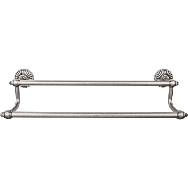 Tuscany Bath Towel Bar 24 Inch Double Antique Pewter