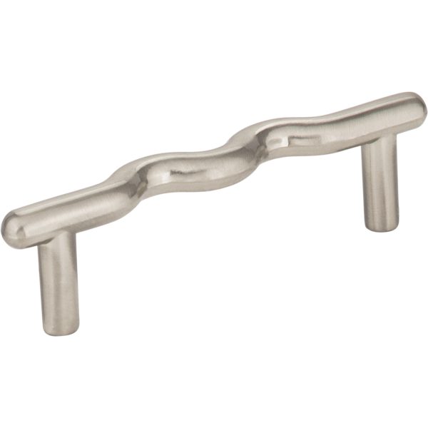 3" Center-to-Center Satin Nickel Wavy Verona Cabinet Pull