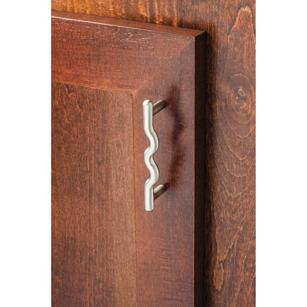 3" Center-to-Center Satin Nickel Wavy Verona Cabinet Pull - Image 4