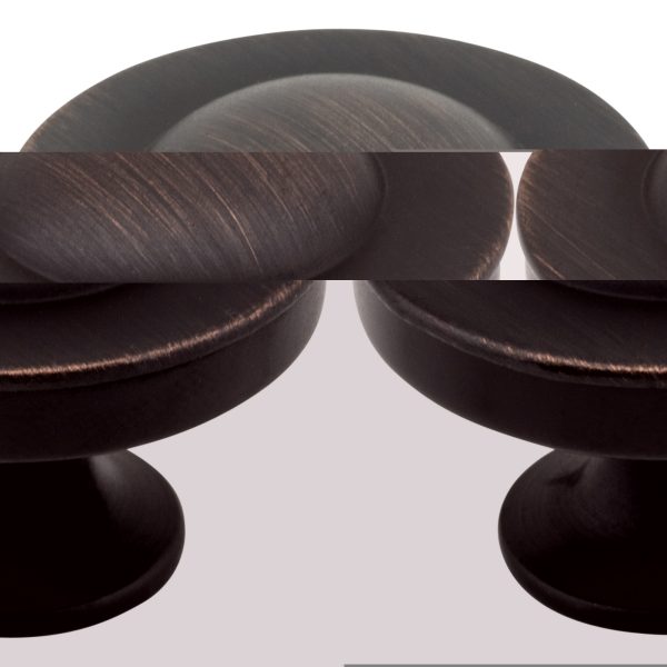 1-1/4" Diameter Brushed Oil Rubbed Bronze Cordova Cabinet Knob