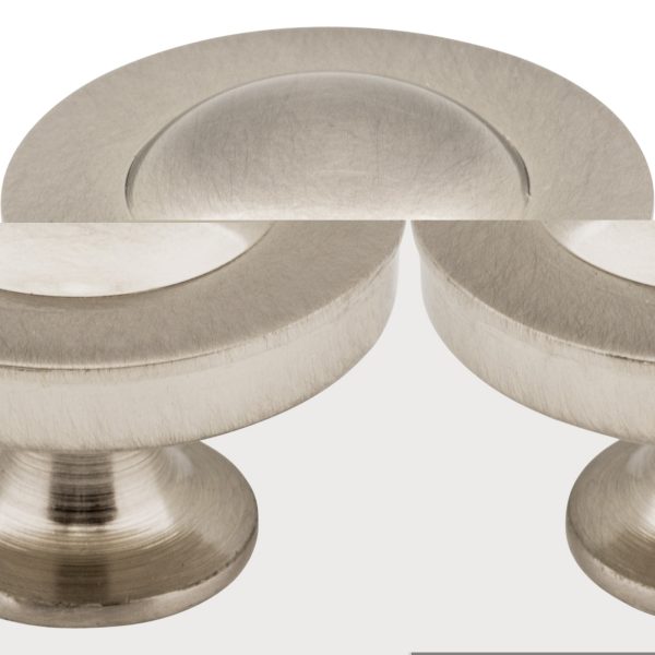 1-1/4" Diameter Satin Nickel Cordova Cabinet Knob