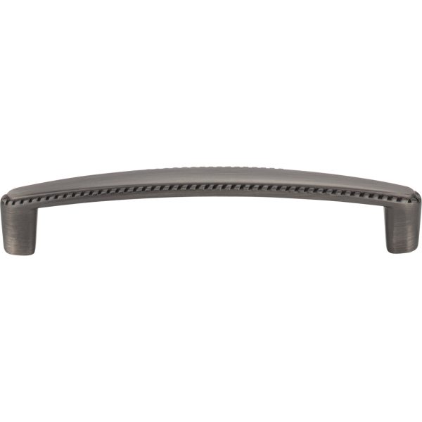 128 mm Center-to-Center Brushed Pewter Rope Detailed Lindos Cabinet Pull - Image 3