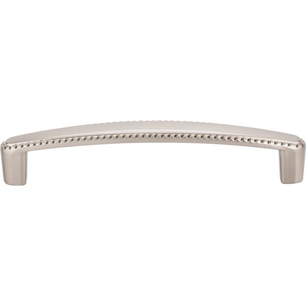 128 mm Center-to-Center Satin Nickel Rope Detailed Lindos Cabinet Pull - Image 3