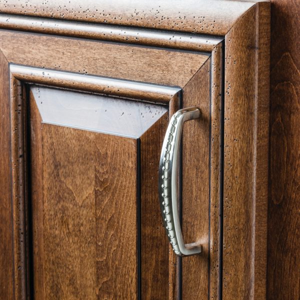 3" Center-to-Center Satin Nickel Rope Detailed Cypress Cabinet Pull - Image 4