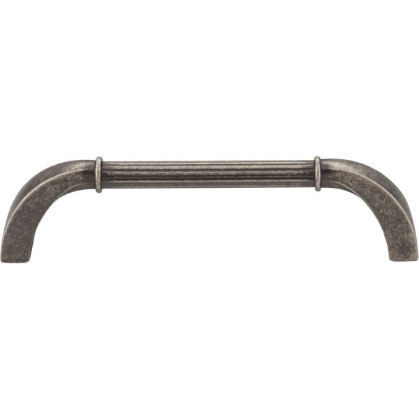 128 mm Center-to-Center Distressed Pewter Cordova Cabinet Pull - Image 3