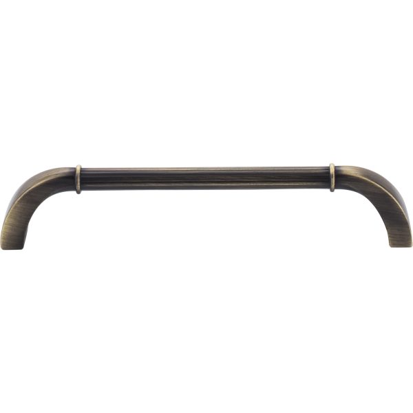 160 mm Center-to-Center Antique Brushed Satin Brass Cordova Cabinet Pull - Image 3
