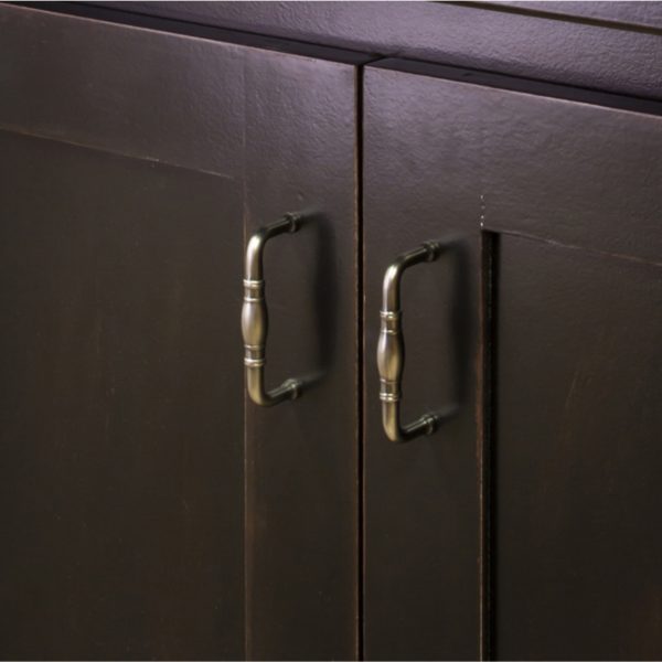 160 mm Center-to-Center Brushed Pewter Durham Cabinet Pull - Image 4
