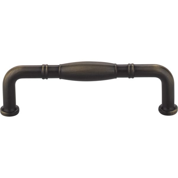96 mm Center-to-Center Antique Brushed Satin Brass Durham Cabinet Pull - Image 3