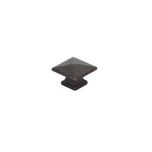 Arts & Crafts Square Dimpled Knob