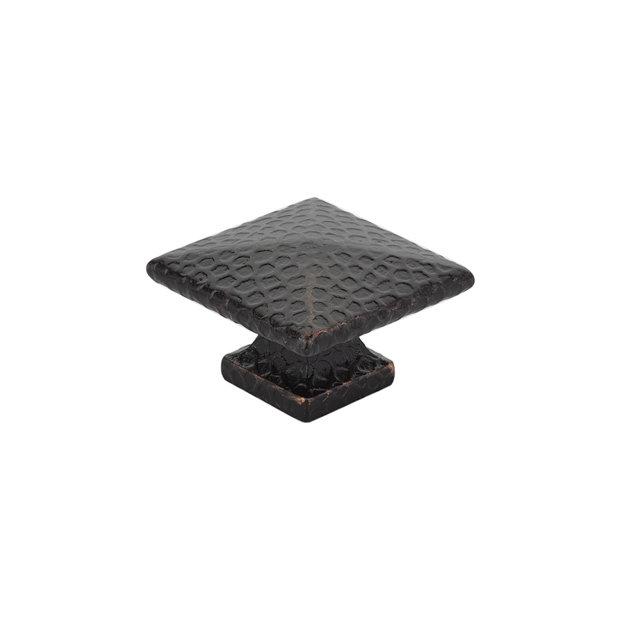 Arts & Crafts Square Dimpled Knob
