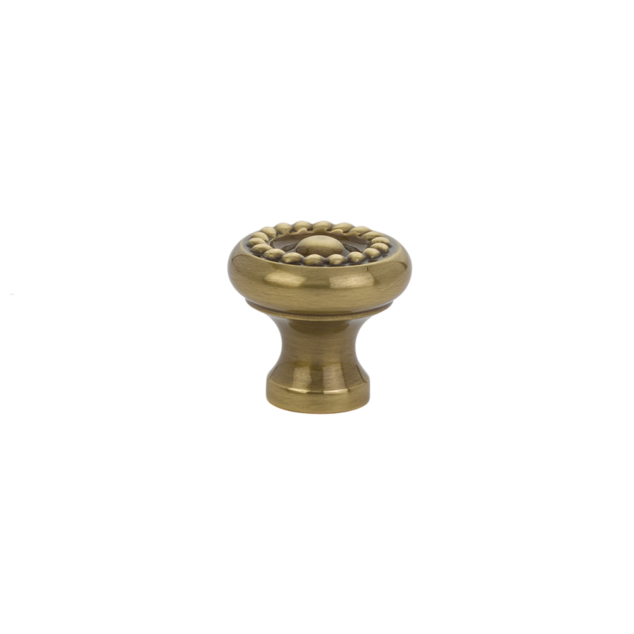 Traditional Cabinet Knob, Brass Rope