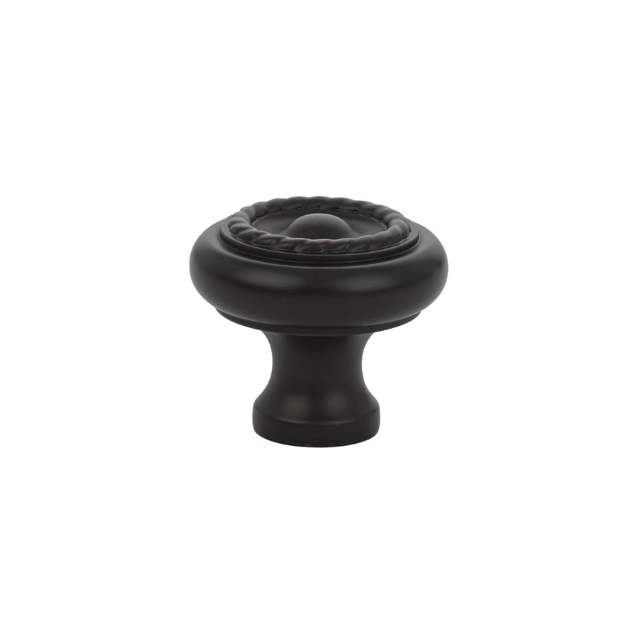 Traditional Cabinet Knob, Brass Rope