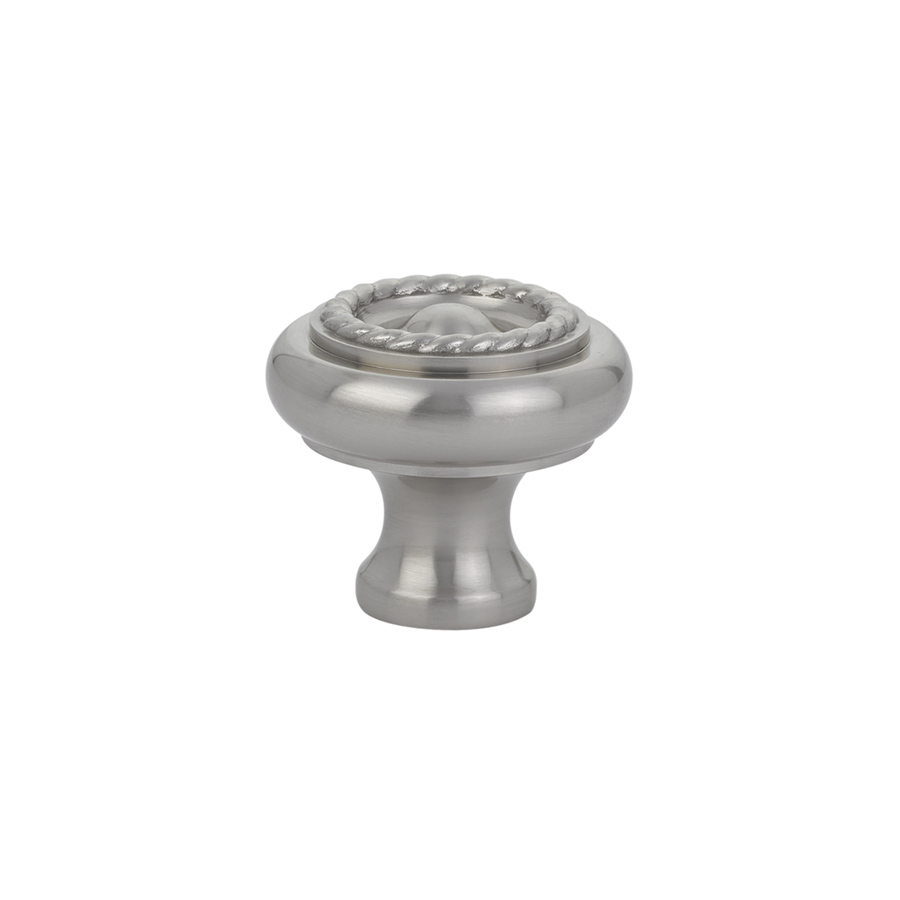 Traditional Cabinet Knob, Brass Rope