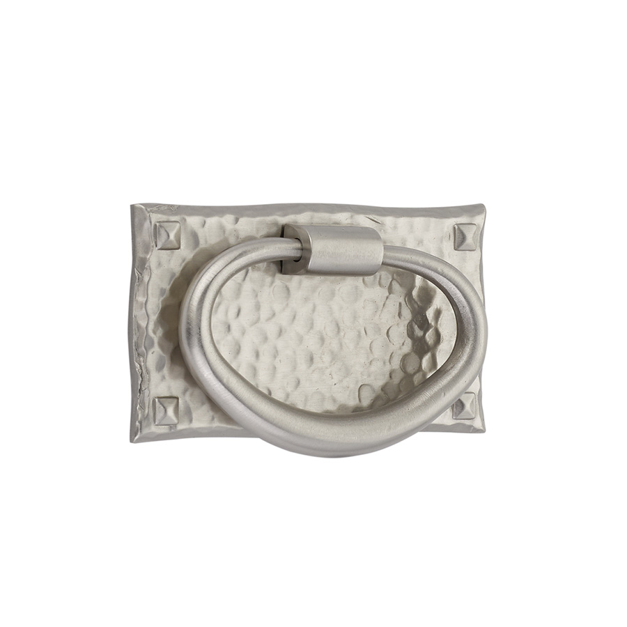 Arts & Crafts Hammered Oval Pull