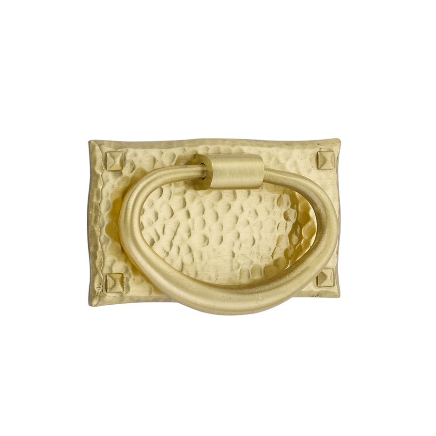 Arts & Crafts Hammered Oval Pull