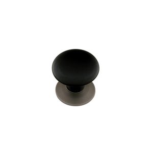 Porcelain Cabinet Knob, Ebony