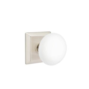 Modern Ice White Porcelain Knob