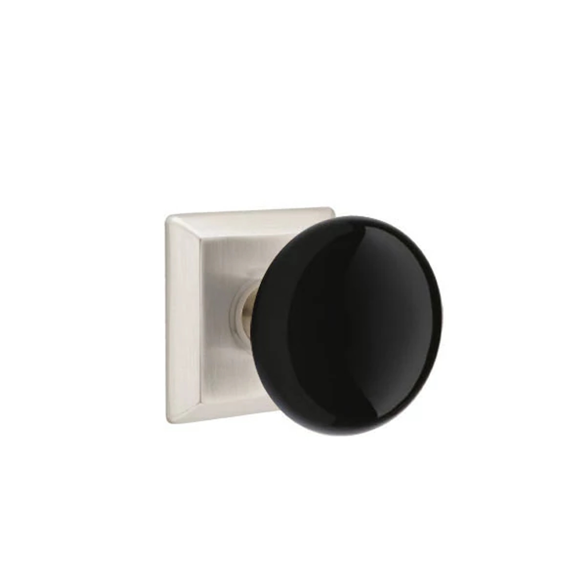 Modern Ebony Porcelain Knob