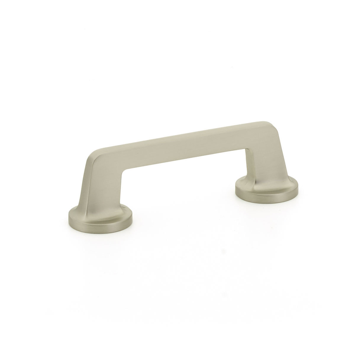 Northport Pull with Round Bases in Satin Nickel