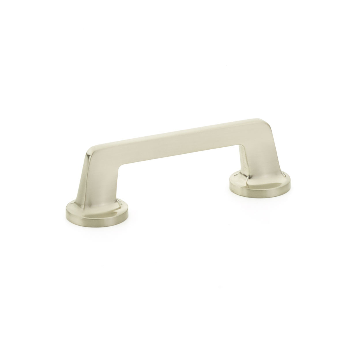 Northport Pull with Round Bases in Brushed Nickel