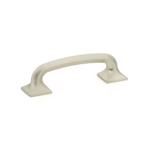 Northport Pull with Square Bases in Satin Nickel